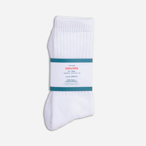 United Athle - THICK SOLE CREW SOCK - WHITE -  - Main Front View