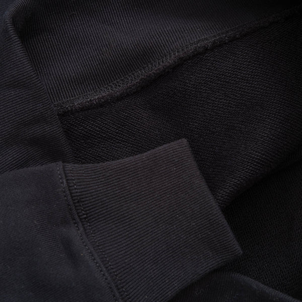 12.7oz HEAVYWEIGHT OVERHEAD HOODIE - BLACK