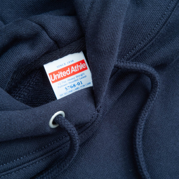 12.7oz HEAVYWEIGHT OVERHEAD HOODIE - NAVY