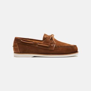 Arrow Moccasin Company - MAINE BOAT SHOE - BROWN -  - Main Front View