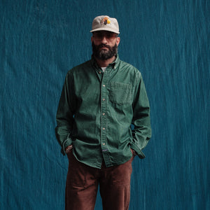 Dubbleware - VINTAGE B.D CORD SHIRT - GREEN BOX -  - Alternative View 1