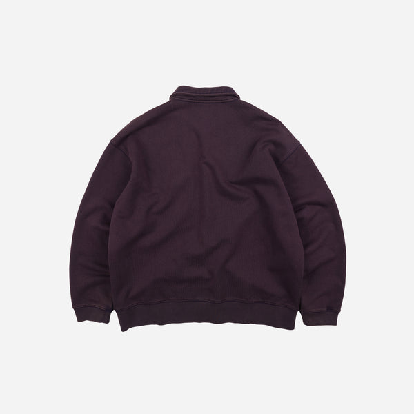 Frizmworks Vintage Dyeing Half Zip Sweat - Vintage Purple