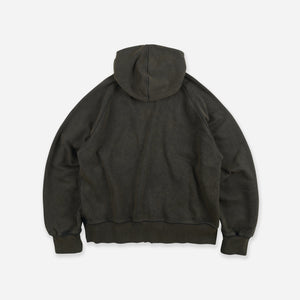 Frizmworks - VINTAGE DYEING HOODED ZIP PARKA - BLACK/BROWN -  - Alternative View 1