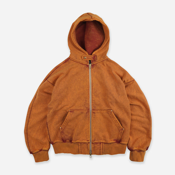 VINTAGE DYEING HOOD ZIP PARKA - SUNSET