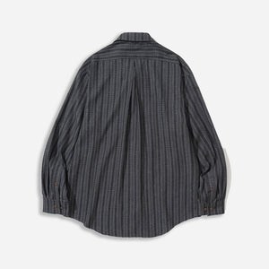 Uniform Bridge - VINTAGE POCKET SHIRT - BLACK STRIPE -  - Alternative View 1