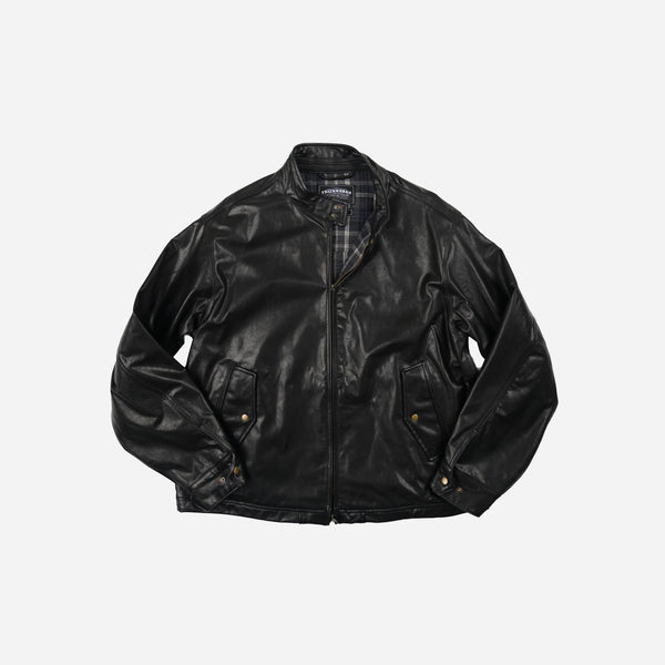 Frizmworks Waxed Cowhide Buddy Harrington Jacket - Black