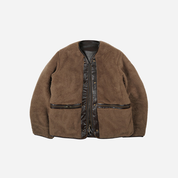 Frizmworks Waxed Cowhide Reversible Liner Jacket - Brown