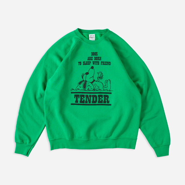 SNOOPY TENDER SWEATSHIRT - GREEN