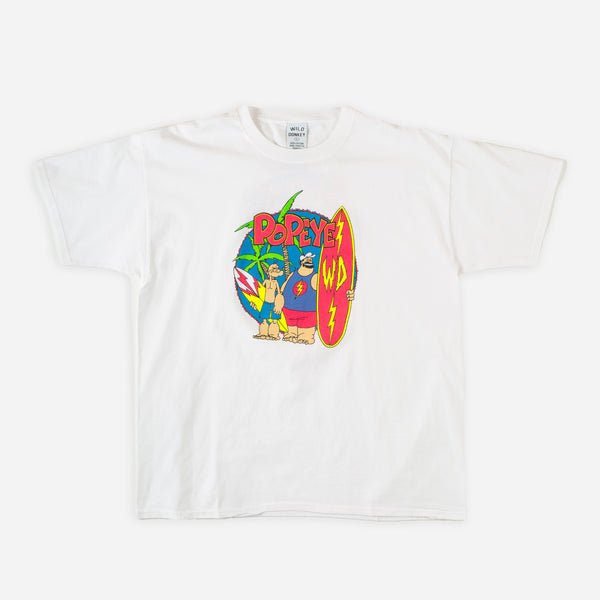 POPEYE CREW T-SHIRT - WHITE