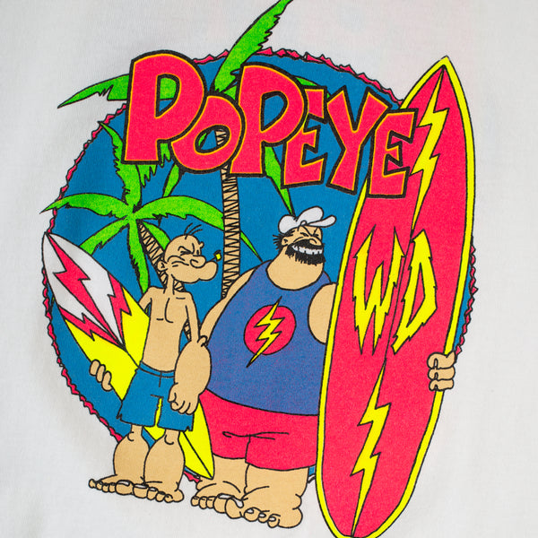 POPEYE CREW T-SHIRT - WHITE