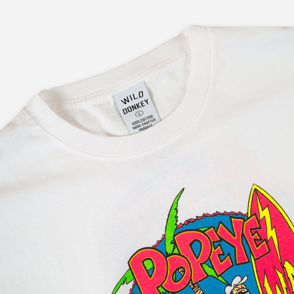 POPEYE CREW T-SHIRT - WHITE