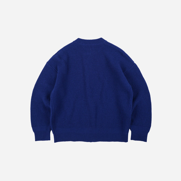 Frizmworks Wool Deck Zip Up Cardigan - Cobalt Blue