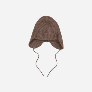 Frizmworks - Frizmworks Wool Earflap Knit Beanie - Cocoa -  - Alternative View 1