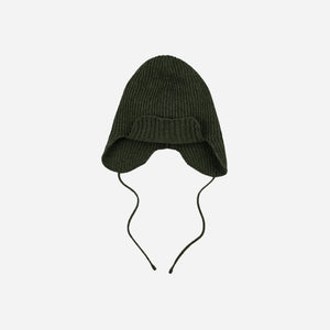 Frizmworks - Frizmworks Wool Earflap Knit Beanie - Forest Green -  - Alternative View 1