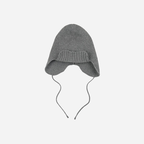 Frizmworks Wool Earflap Knit Beanie - Grey
