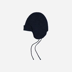 Frizmworks - Frizmworks Wool Earflap Knit Beanie - Navy -  - Main Front View