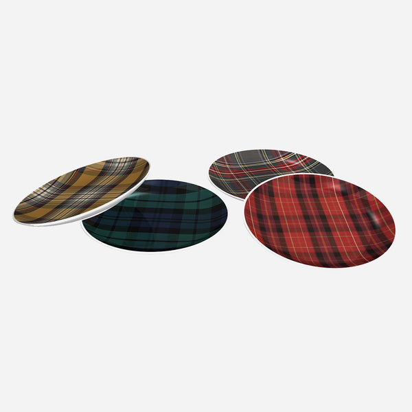 8inch Plate Set of 4 - Tartan Collection