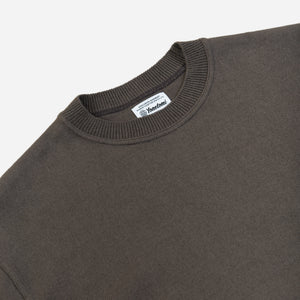 Yonetomi - WAVE COTTON CREW KNIT - GREY -  - Alternative View 1