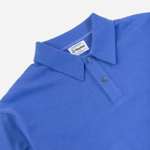 Yonetomi - LIGHT WAVE COTTON POLO - BLUE -  - Alternative View 1