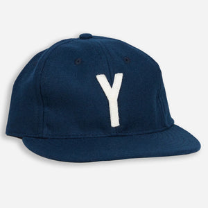 Ebbets Field Flannels - YALE UNIVERSITY 1948 WOOL BALLCAP - NAVY -  - Main Front View