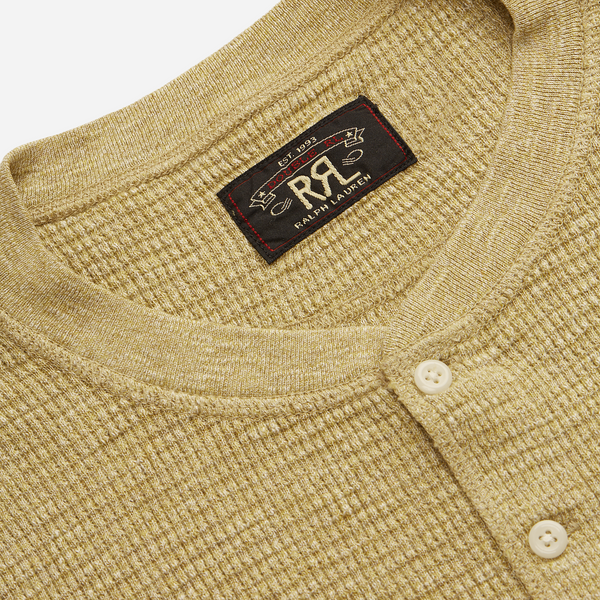 LS Henley Long Sleeve Pullover - Tan Heather
