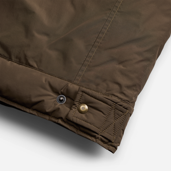 RRL Leather-Yoke Western Jacket Dark Olive