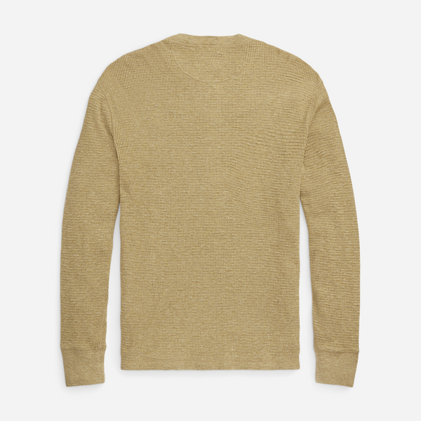 LS Henley Long Sleeve Pullover - Tan Heather