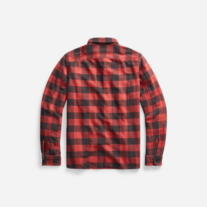 Double RL By Ralph Lauren - Plaid Twill Workshirt - Red / Black -  - Alternative View 1