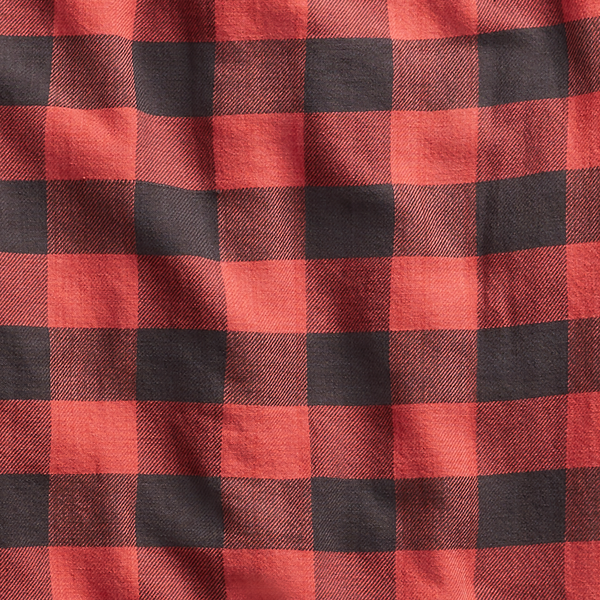 Plaid Twill Workshirt - Red / Black