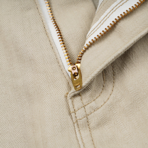 ARMY DENIM FATIGUE PANTS - BEIGE