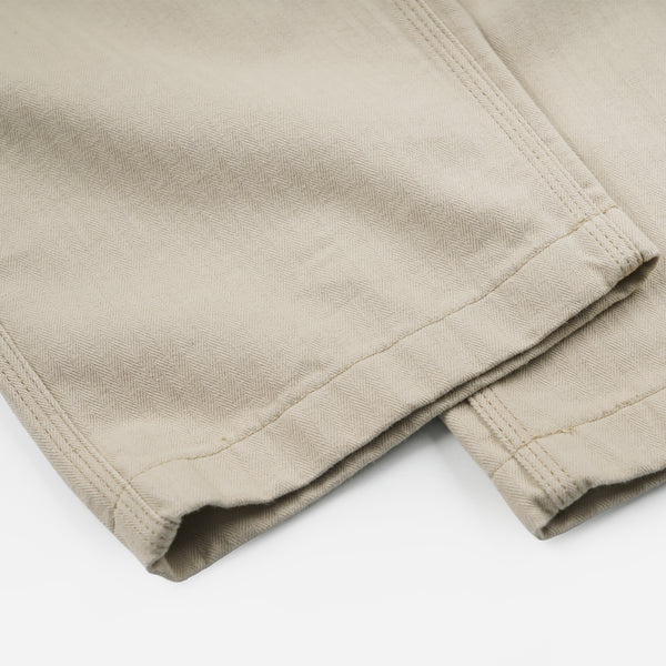 ARMY DENIM FATIGUE PANTS - BEIGE