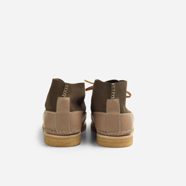 LUCAS MOC CREPE BOOT - OLIVE