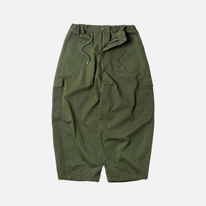 frizmworks - TWILL CARGO BALLOON PANTS - OLIVE -  - Main Front View