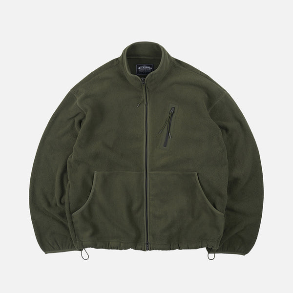 POLAR FLEECE JACKET - OLIVE