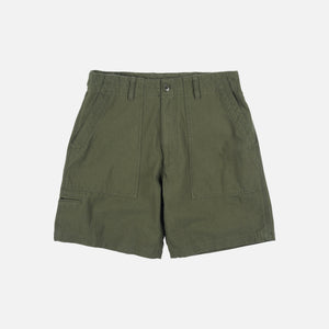 Frizmworks - BACKSATIN ESSENTIAL FATIGUE SHORTS - OLIVE -  - Main Front View