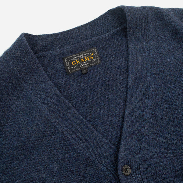 CLASSIC WOOL 7G CARDIGAN - NAVY