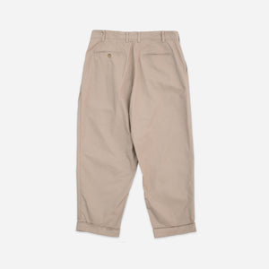 Beams+ - 2 PLEAT CLASSIC TWILL CHINO TROUSER - KHAKI -  - Alternative View 1