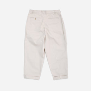 Beams+ - 2 PLEAT CLASSIC TWILL CHINO TROUSER - CEMENT -  - Alternative View 1