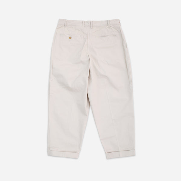 2 PLEAT CLASSIC TWILL CHINO TROUSER - CEMENT