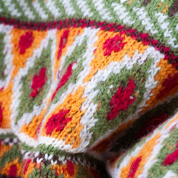 FAIRISLE PATTERNED KNIT - GREEN