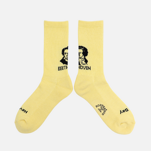 Rostersox - BEETHVEN SOCK - YELLOW -  - Main Front View
