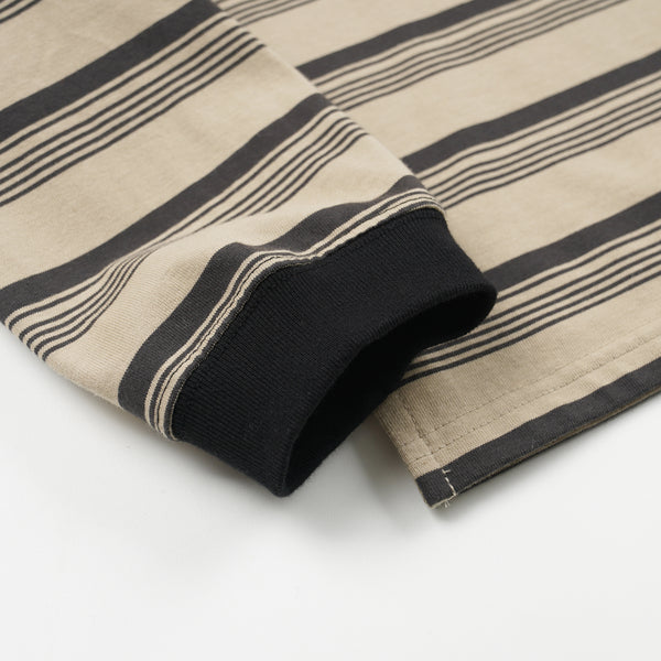 BLOCK STRIPE L/S T-SHIRT - MUD