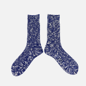 Rostersox - BIG SLUB RIB SOCK - BLUE -  - Main Front View