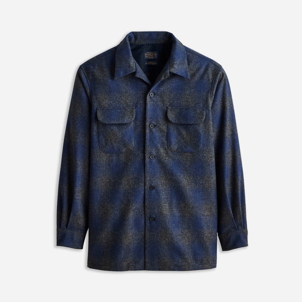 OG BOARD SHIRT - NAVY/OXFORD MIX OMBRE