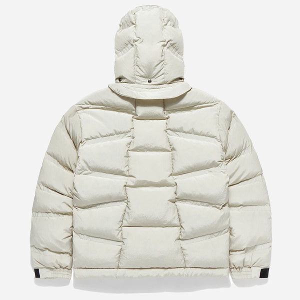 OBLIQUE QUILTED PUFFA DOWN - ECRU