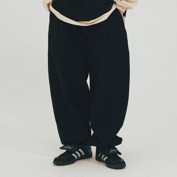 LOOSE JOGGER SWEAT PANTS - BLACK
