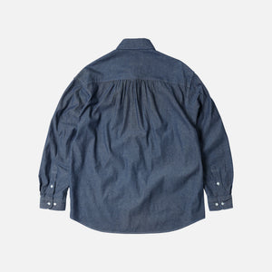 Frizmworks - CIGARETTE POCKET CHAMBRAY SHIRT - INDIGO -  - Alternative View 1