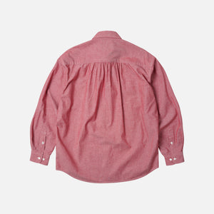 Frizmworks - Frizmworks Cigarette Pocket Chambray Shirt - Red -  - Alternative View 1