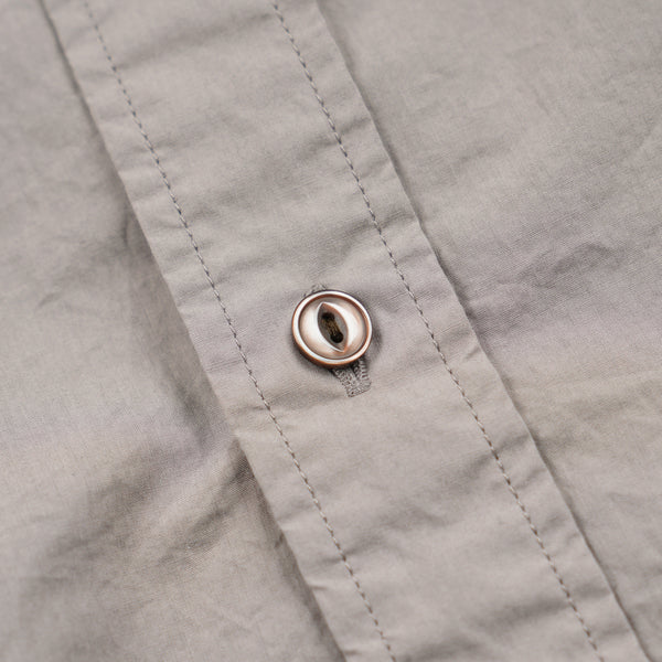 CIGARETTE POCKET TYPEWRITER SHIRT - MUD