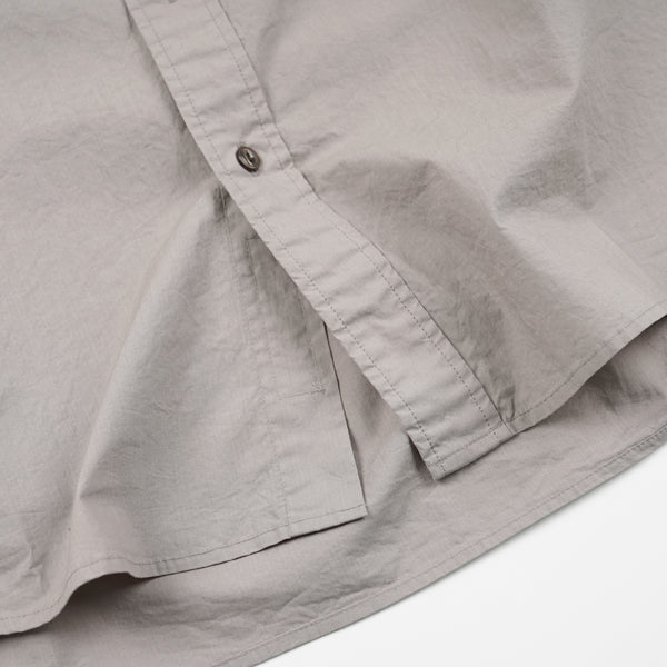 CIGARETTE POCKET TYPEWRITER SHIRT - MUD